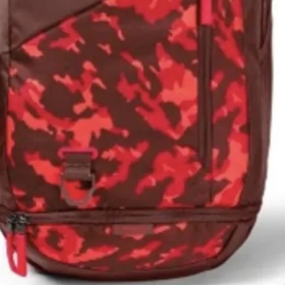 Under Armour Adult Hustle 4.0 Backpack 15" Laptop Sleeve Maroon Red Orange Bag - Picture 2 of 2